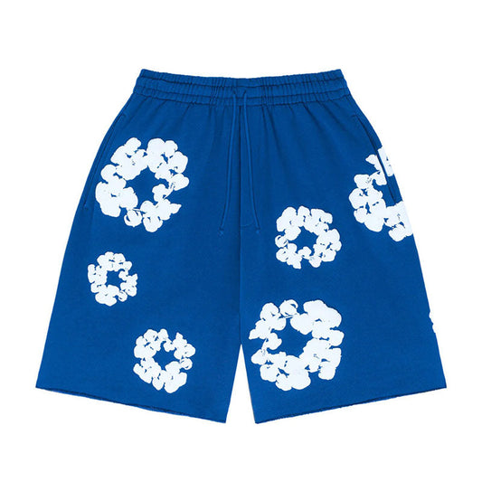 Short en jean déchiré The Cotton Wreath Bleu