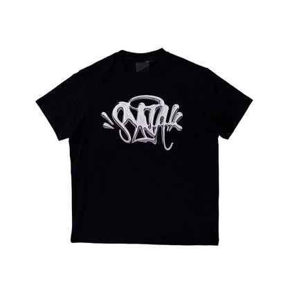Camiseta Synaworld 'Syna Logo' Tee Black/Silver - HYPER LIST