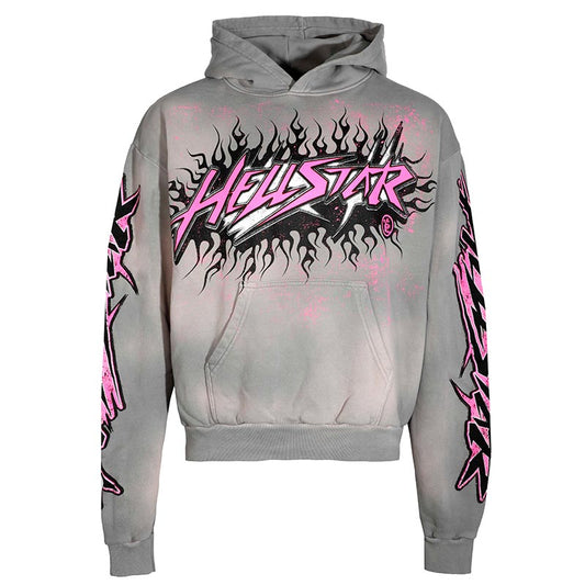 Hellstar Future Flame Grey/Pink Sweatshirt