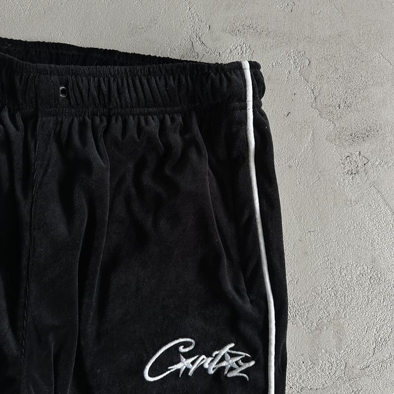 Calça Veludo Corteiz Preta - HYPER LIST