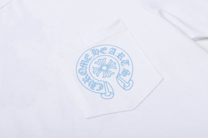 Camiseta Chrome Hearts Triple Cross Logo Branca - HYPER LIST