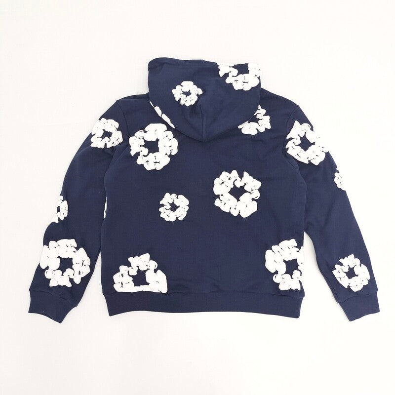 Moletom Denim déchire la couronne de coton bleu marine