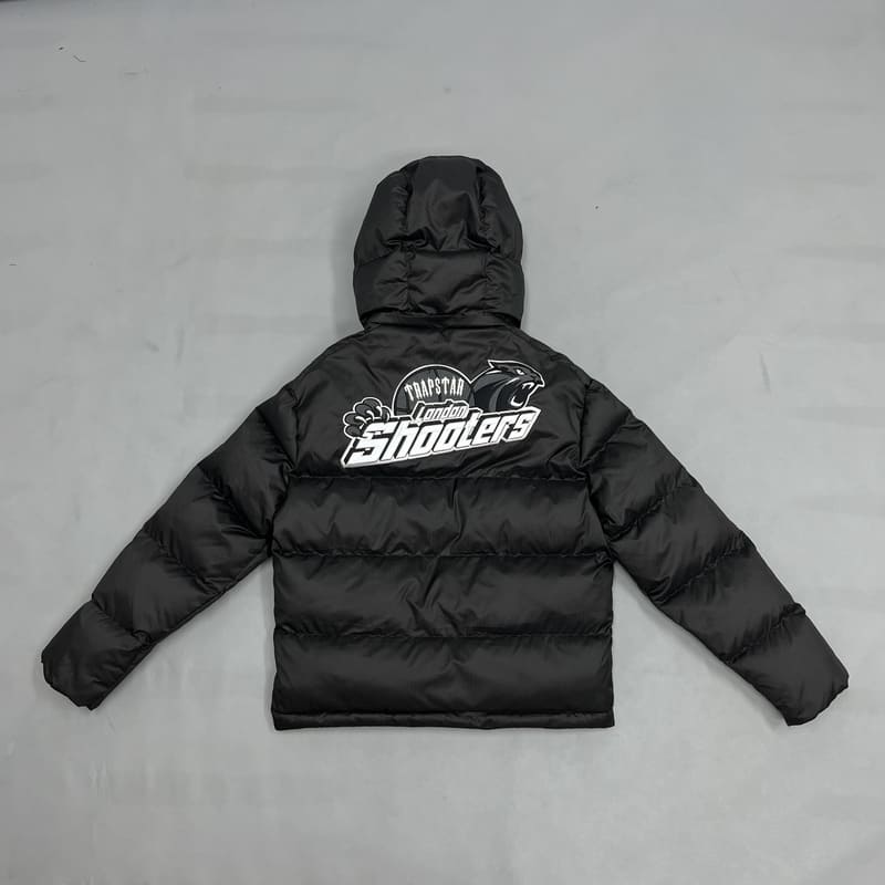 Trapstar Shooters Hooded Puffer Black/Reflective - HYPER LIST