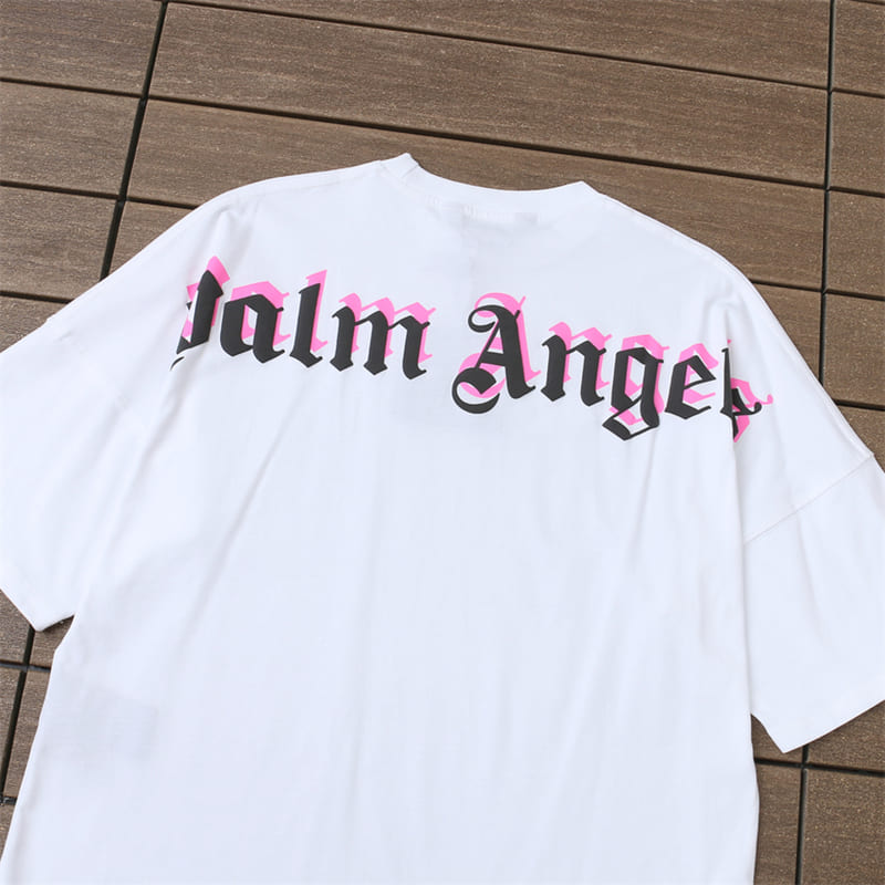 Camiseta Palm Angels Double Logo Oversized - HYPER LIST