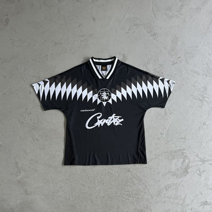 Camiseta Corteiz Futebol Preto - HYPER LIST