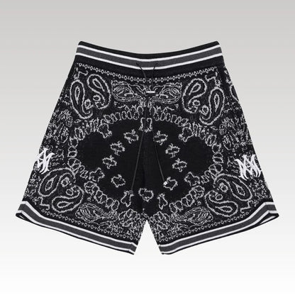 Amiri Bandana Crochet Basketball Shorts
