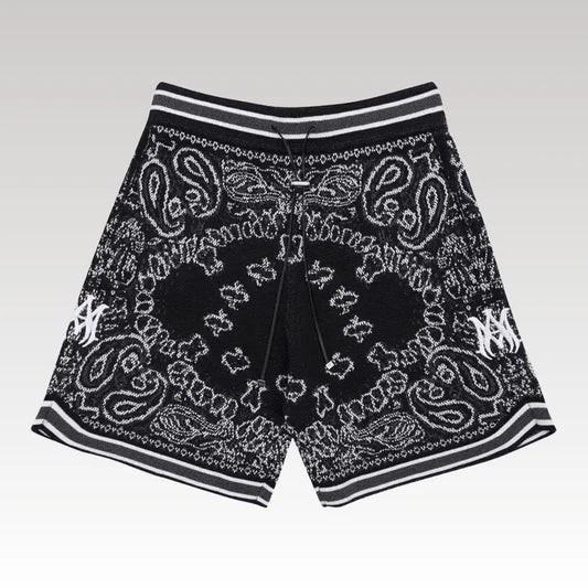 Amiri Bandana Crochet Basketball Shorts