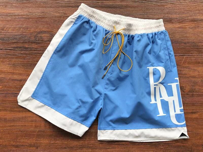 Rhude Side Logo Shorts Blue - HYPER LIST