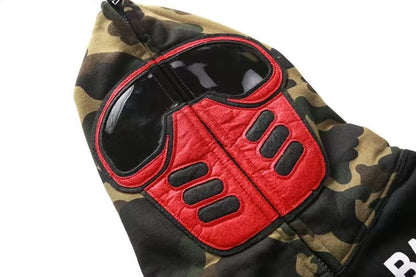 Pronta Entrega - Moletom BAPE Bmx Mask Full Zip Hoodie