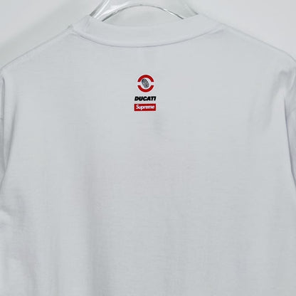 Camiseta Supreme Ducati Bike Branco - HYPER LIST