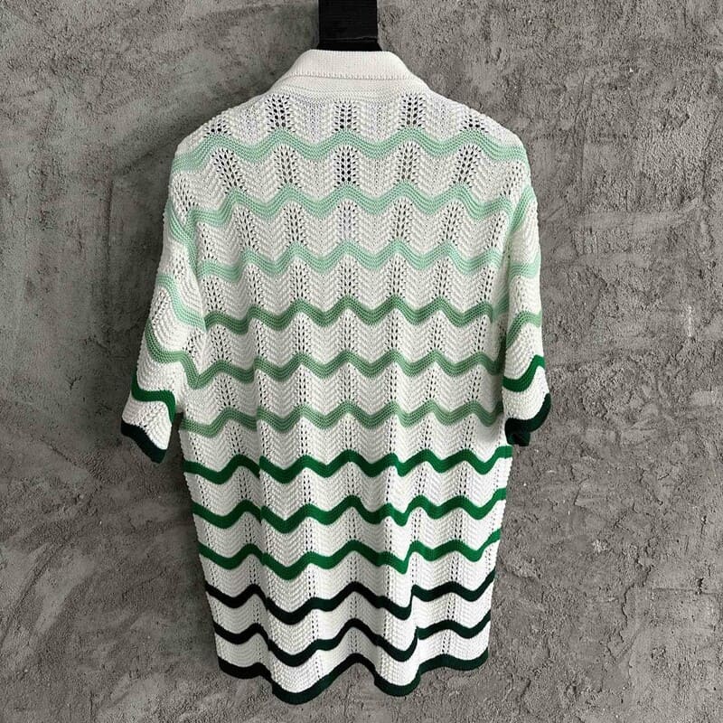 Conjunto Casablanca Crochê Gradiente Verde