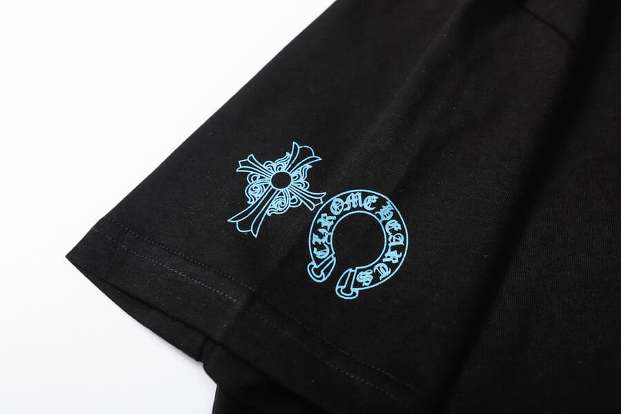 Camiseta Chrome Hearts Triple Cross Logo Preta - HYPER LIST