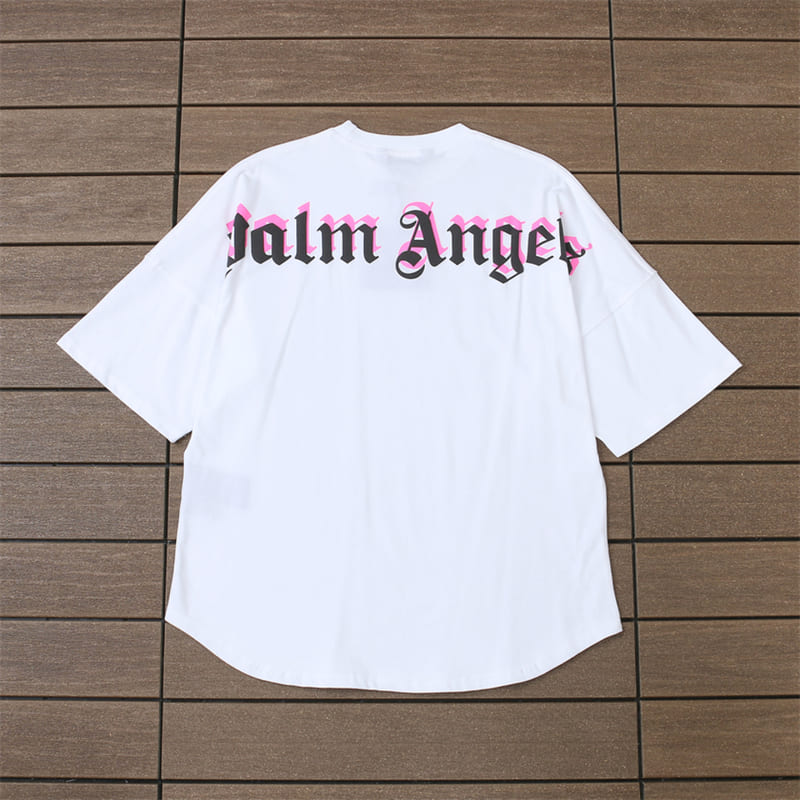 Camiseta Palm Angels Double Logo Oversized - HYPER LIST