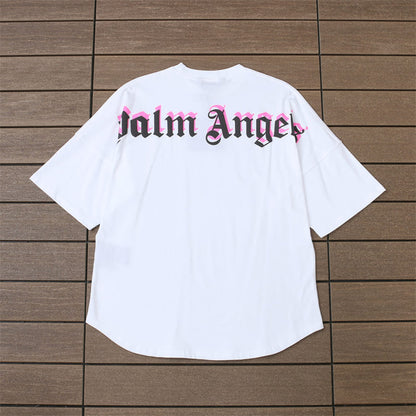 Camiseta Palm Angels Double Logo Oversized - HYPER LIST