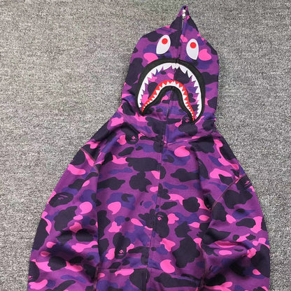 Hoodie BAPE Shark Purple