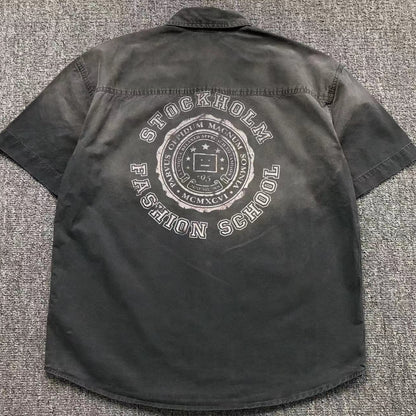 Acne Studios Polo Gray T-Shirt