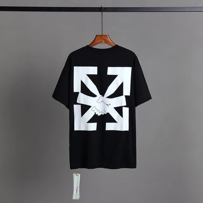 Camiseta Off-White Hand Shake Black - HYPER LIST