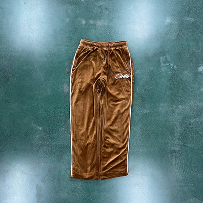 Corteiz Velour Brown Tracksuit