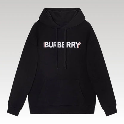 Burberry Black Chest Logo Hoodie BY022