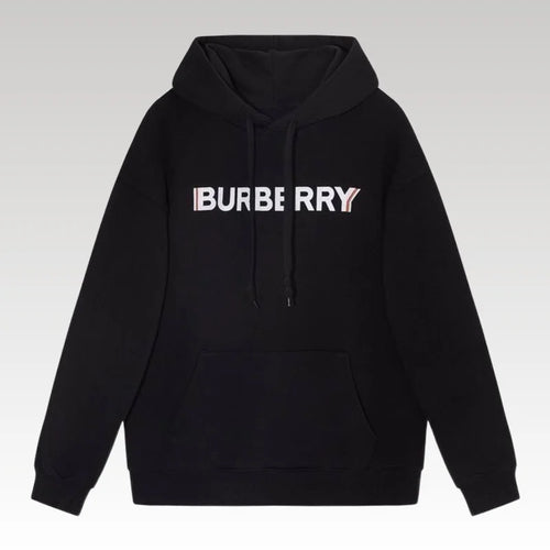 Burberry Black Chest Logo Hoodie BY022