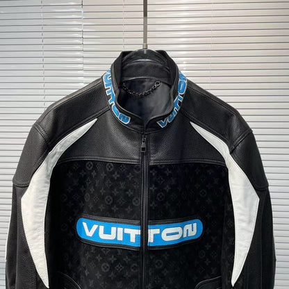 Jaqueta Couro Louis Vuitton Leather Mix Biker - HYPER LIST