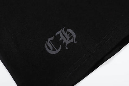 Camiseta Chrome Hearts Triple Cross Logo Preta - HYPER LIST