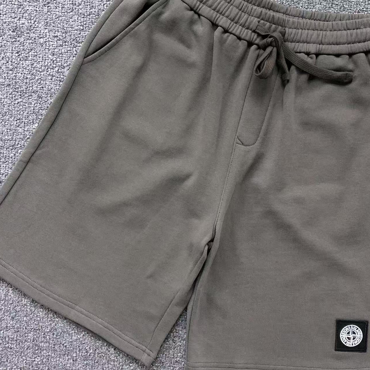 Stone Island Gray Short Set