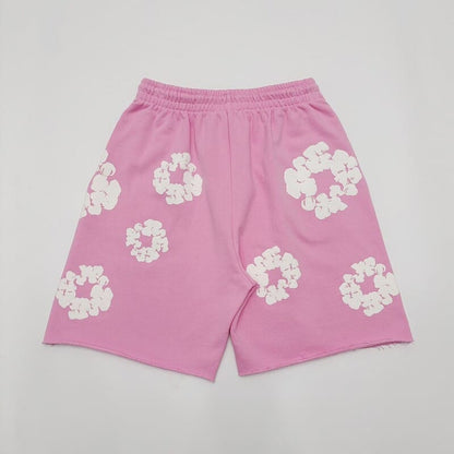 Short en jean déchiré The Cotton Wreath Rose