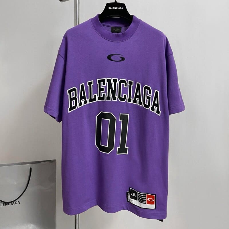 Balenciaga Basketball Series Purple T-Shirt 