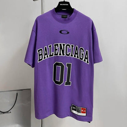Balenciaga Basketball Series Purple T-Shirt 