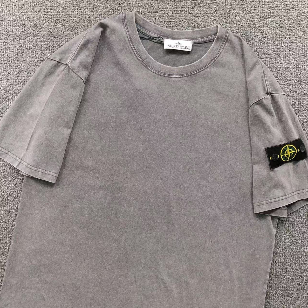 Stone Island Gray Short Set