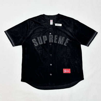 Camiseta Supreme Ultrasuede Mesh Baseball Preto - HYPER LIST