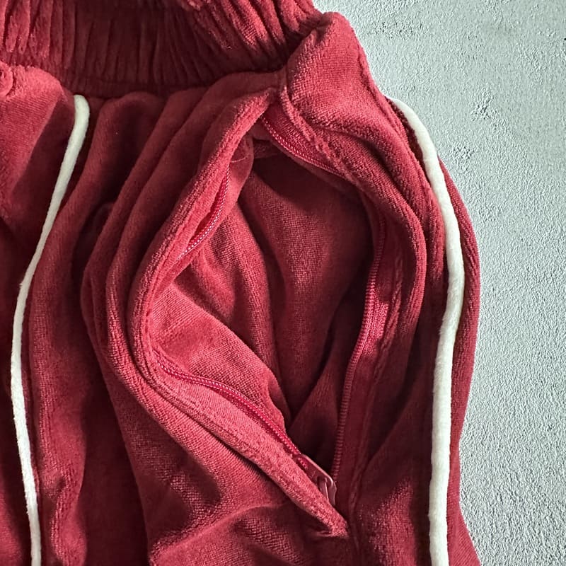 Conjunto Corteiz Veludo Vermelho - HYPER LIST