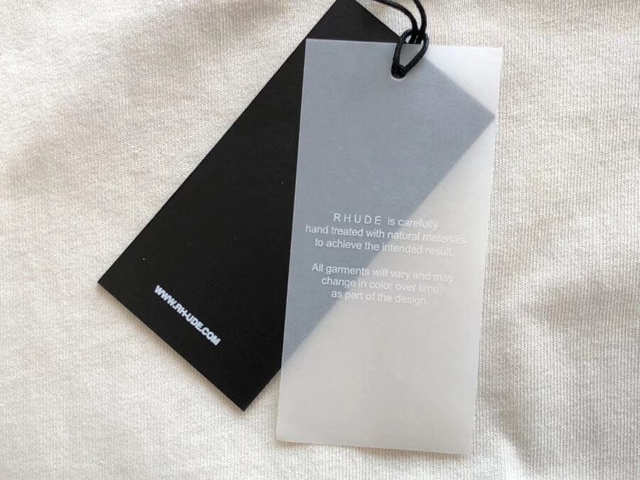 Camiseta Rhude Card 'Vintage White' - HYPER LIST
