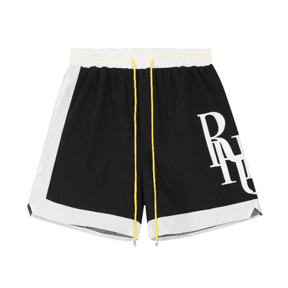 Rhude Side Logo Shorts Black - HYPER LIST