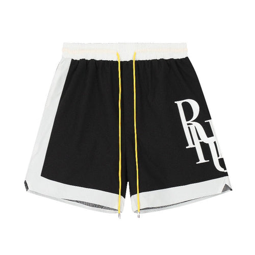 Rhude Side Logo Shorts Black - HYPER LIST