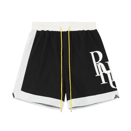 Rhude Side Logo Shorts Black - HYPER LIST