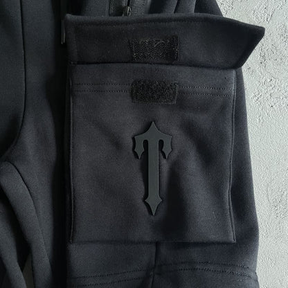 Conjunto Trapstar Irongate T Tech Zip Black - HYPER LIST