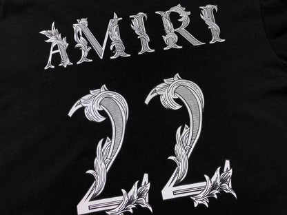 Amiri 22 Logo-Print T-Shirt White Black 