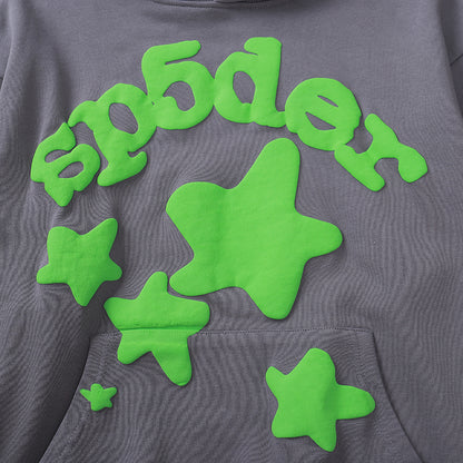 Survêtement Sp5der gris/vert