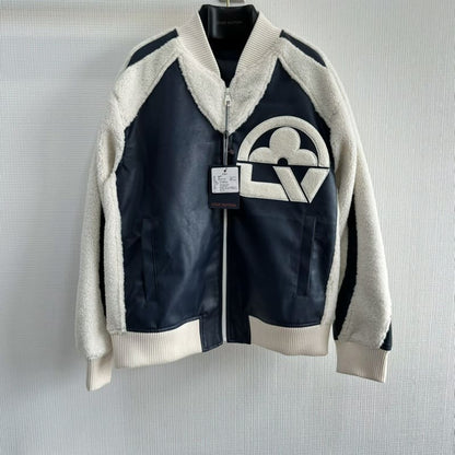 Jaqueta Louis Vuitton Leather Mix Teddy - HYPER LIST