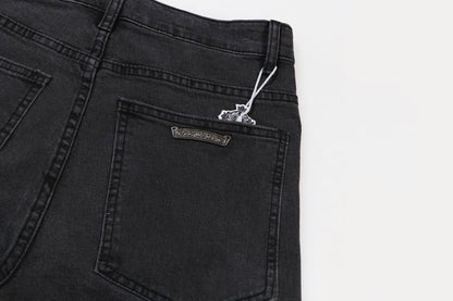 Calça Chrome Hearts Jeans Cross Patches Black - HYPER LIST