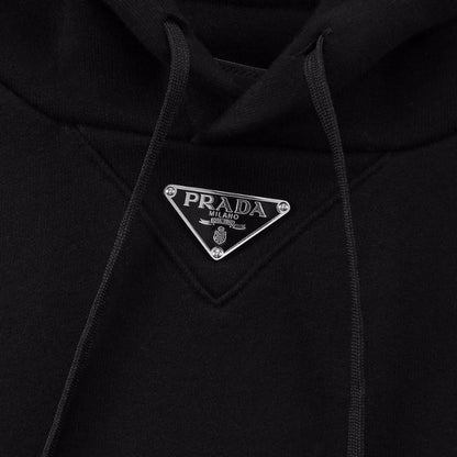 Hoodie Prada Milano Logo Black PD009