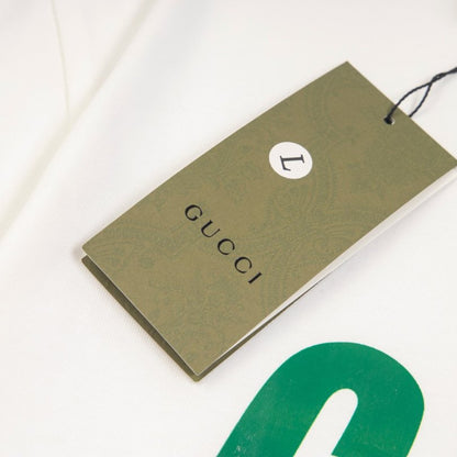 T-shirt Gucci Red Gradient Logo White GC040