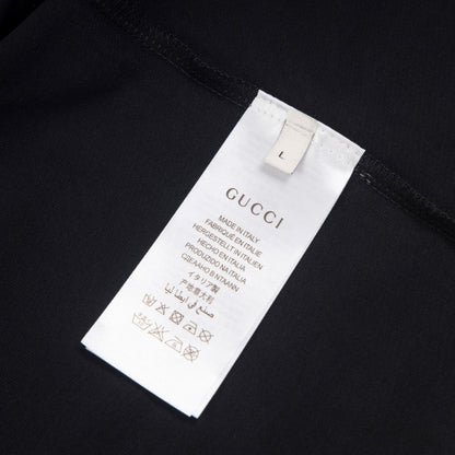 T-shirt Gucci Red Gradient Logo Black GC039