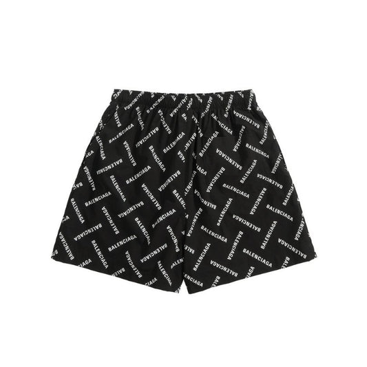 Shorts Balenciaga Allover Logo Print BL044