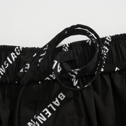 Shorts Balenciaga Allover Logo Print BL044