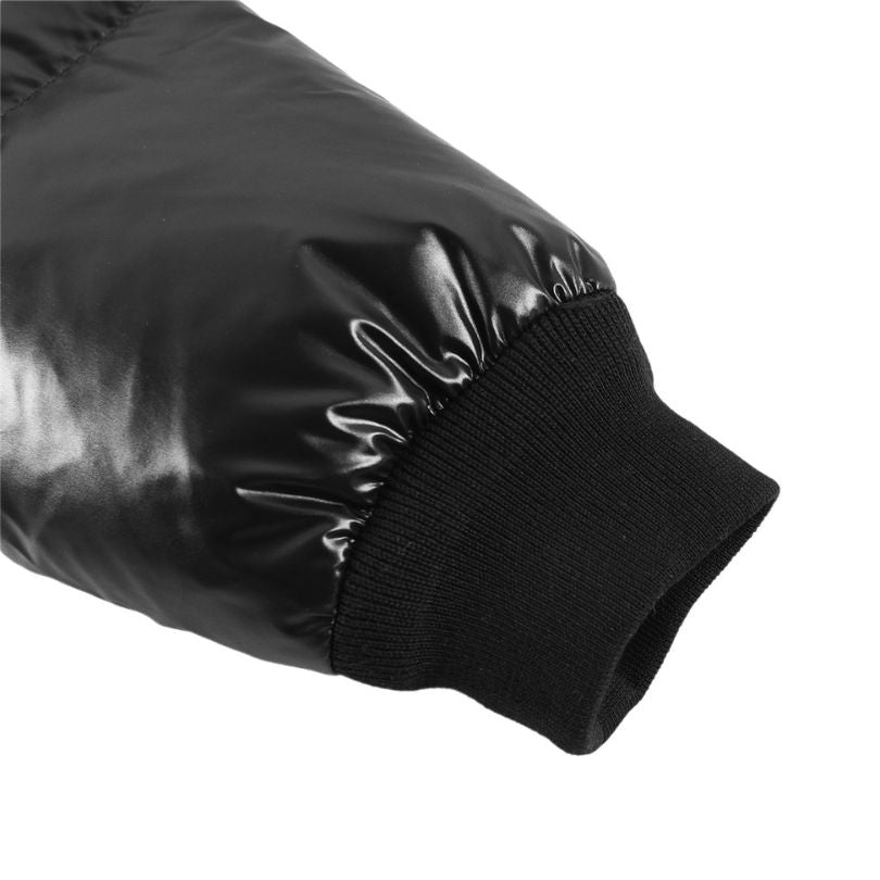 Jacket Puffer Moncler Black with Hood MCL010