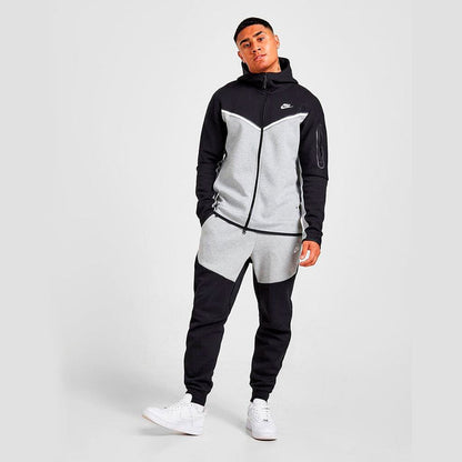 Conjunto Nike Tech Fleece Preto e Cinza - HYPER LIST