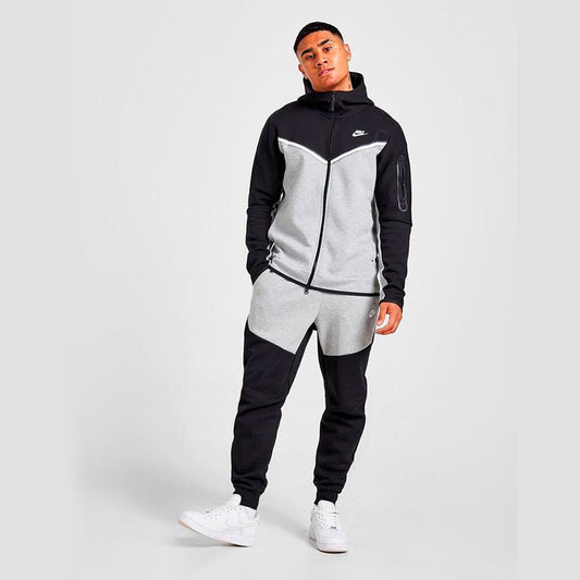 Conjunto Nike Tech Fleece Preto e Cinza - HYPER LIST